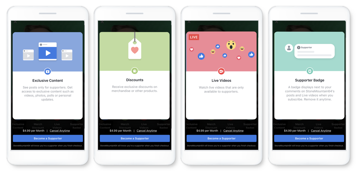 Subscriptions and Revenue on Facebook and Instagram Podcast Movement