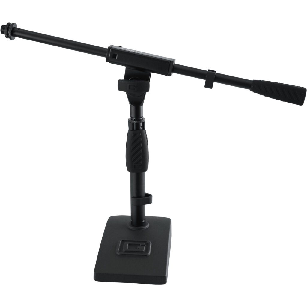 Gator Frameworks Short Weighted Base Microphone Stand Podcast Equipment